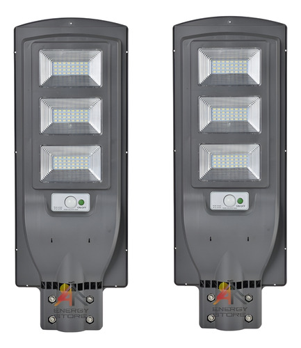Pack X 2 Foco Solar Led 120w Luminaria Full Soporte+control