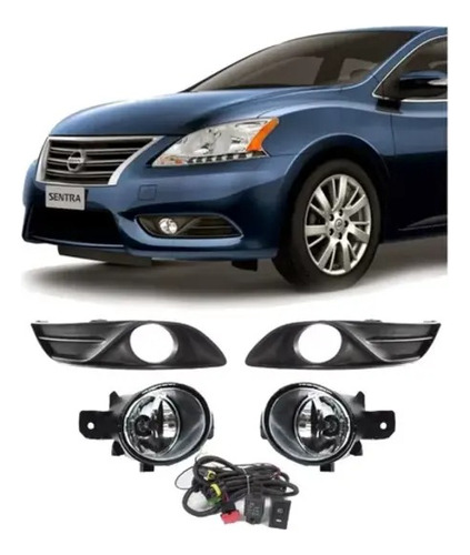 Kit Faros De Niebla Sentra 2013 2014 2015 C/cable