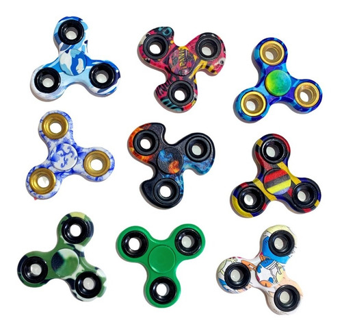 Imagen 3 de 3 de Spinner Pack X10 Surtidos Juguete Anti Estres Fidget