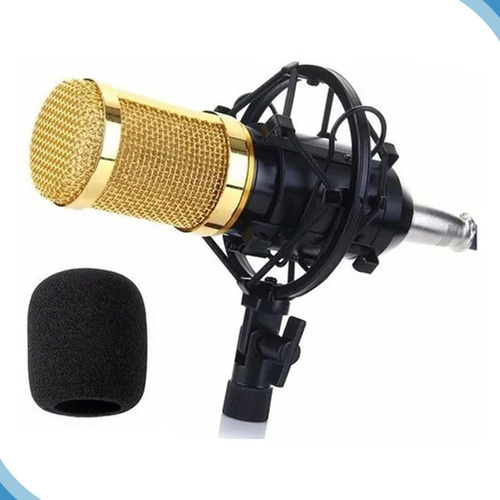 Microfone Condensador Cardioide Gravação Profissional Preto