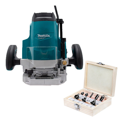 Router Makita M3600b 1/2 PuLG 1650 W+juego De 8 Brocas