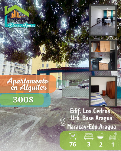 Apartamento En Alquiler/edif Cedros Base Aragua/pg1112