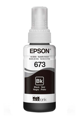 Refil Tinta Epson T673120 Preto P/ L800