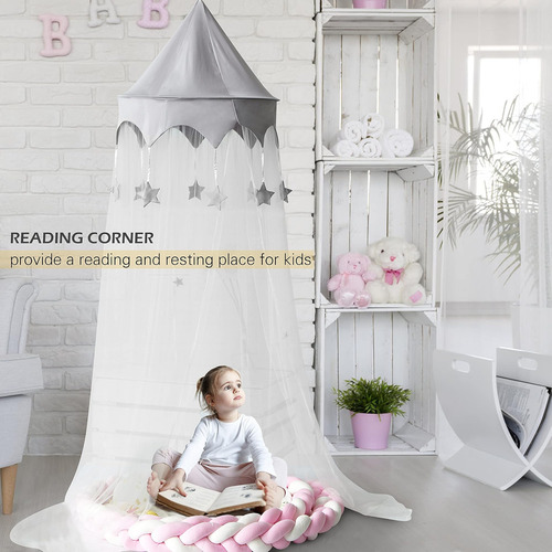 Cola Para Niños Cama Con Estrellas, Cuna Con Cuna Con Cúpula