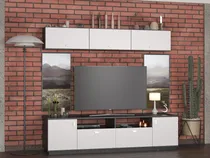 Comprar Combo Mesa Tv Led Rack 1.80 + Repisa Flotante Moderno Living