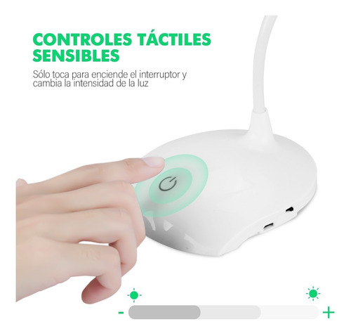 Lámpara Led Ajustable Para Lectura O Escritorio