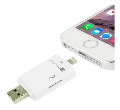 Usb Flash Drive Sd Tf Card Reader Para iPhone 6s 7 6plus Ipa