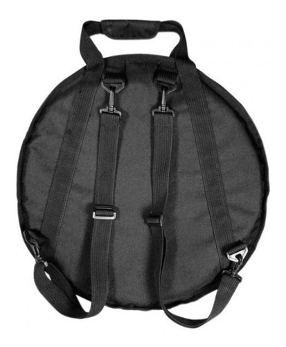 Capa Prato Bateria Solid Sound 3 Pratos Mochila Bag Case Cor Preta