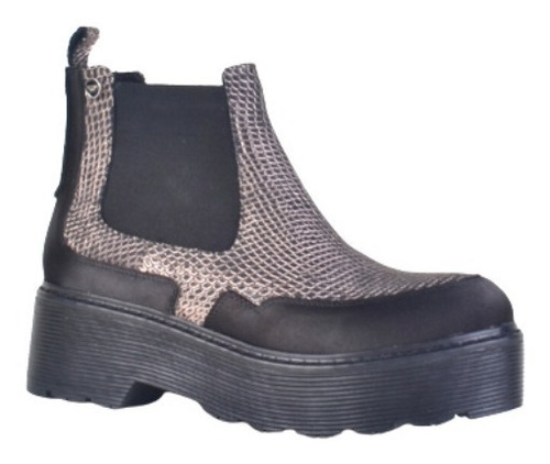 Imagen 2 de 8 de Botinetas Panchas Botitas De Mujer De Cuero Pietra - Ferraro
