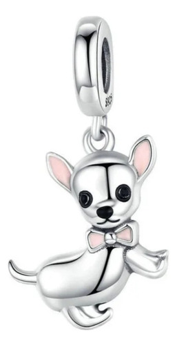Charm Para Pulsera O Collar Perro Chihuahua Plata Ley 925