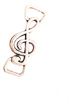 Comprar 20 Dijes Clave De Sol Musicales Doble Agarre 2,7 X 0,9