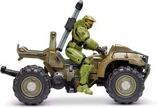 Halo 4 Figura E Veículo Mongoose Com Master Chief Oficial