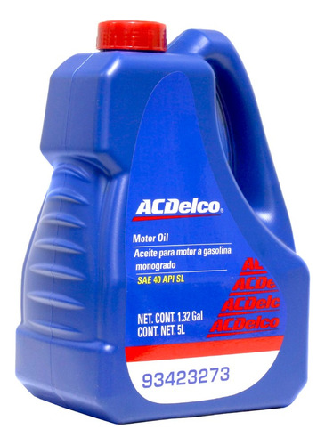 Aceite Monogrado Sae-40 5 L Varios Autos Gm