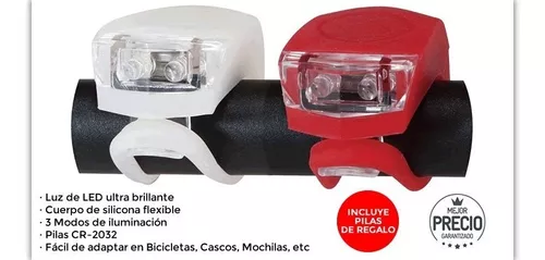 Kit de iluminación para bicicleta. Incluye luz delantera y luz trasera con  tecnología LED