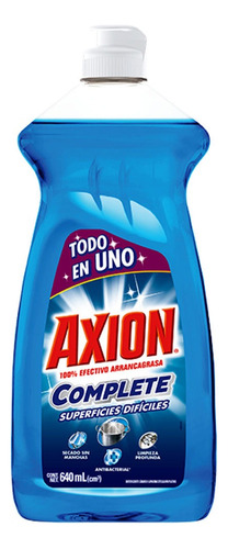 Lavatrastes Axion Superficies difíciles Complete líquido en botella 640 mL