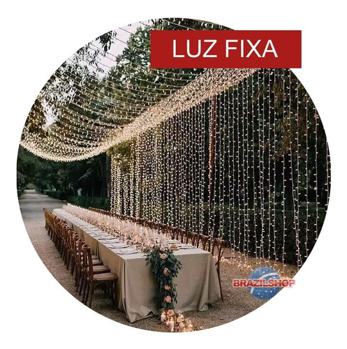 Imagem 2 de 7 de Cordão 100 Led Com 10mt Para Fazer Pista Paris E Cortina Led