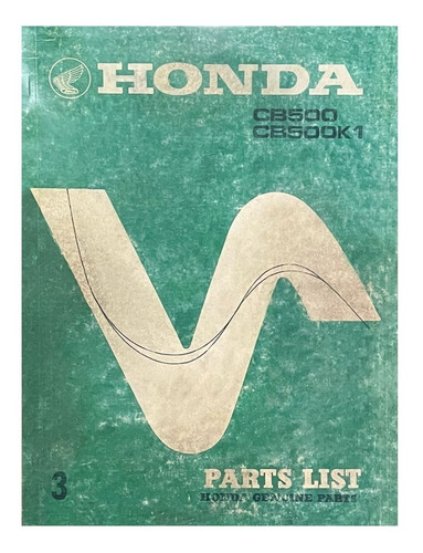 Catalogo De Peças Cb500f Four 71-74 Parts List Manual