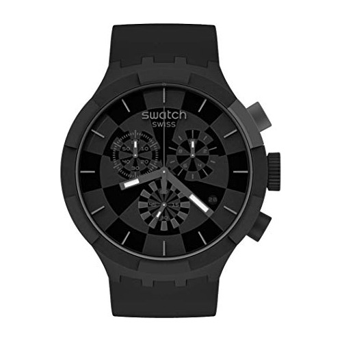 Quartz Silicone Strap, Negro, Reloj Casual 20 