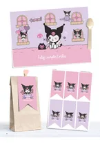 Comprar Kit Imprimible Kuromi - Textos Editables - Fiesta Kawaii