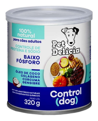 Alimento Úmido Pet Delícia Cães Control Baixo Fósforo 320g