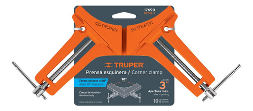 Prensa Esquinera Profesional Carpintero Pack 6 Ud. Truper
