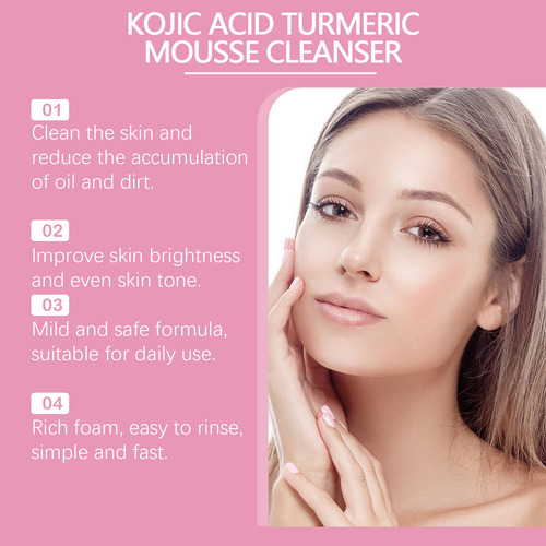 Espumas Exfoliantes Y Limpiadoras Con Sabor A Cúrcuma Kojic
