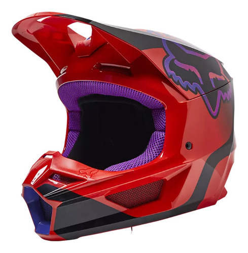 Casco Fox V1 Venz Youth Niño Niña Nena Mx Motocross Atv