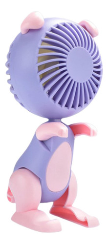 Ventilador De Escritorio 3 Velocidades Viento Con Violeta
