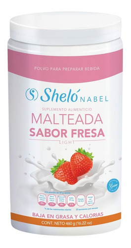 Suplemento Sheló Nabel Malteada Fresa