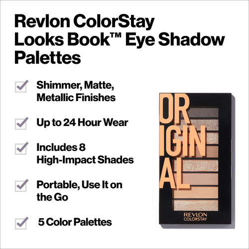 Imagen 3 de 9 de Paleta De Libros Revlon Colorstay Looks, Enigma, 100,55 Ml