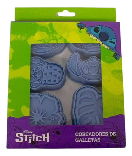 Cortadores De Galletas Stitch Azul