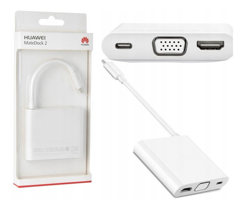 Adaptador Original Huawei Matedock 2 Ad11 Hdmi/vgi/usb-c