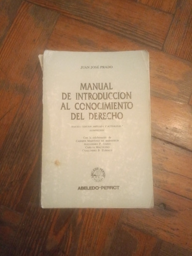Manual De Introducción Al Conocimiento Del Derecho 