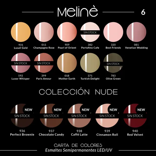Kit 3 Esmaltes Semipermanentes Meliné + Base Coat Y Top Coat