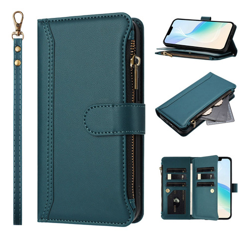 Funda De Piel Con Ranura Tipo Cartera Para Motorola E22 E22i E22s E20