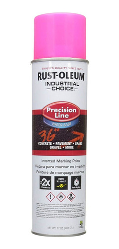 Pintura Aerosol Demarcacion Fluorescen Rosa 481g Rust Oleum