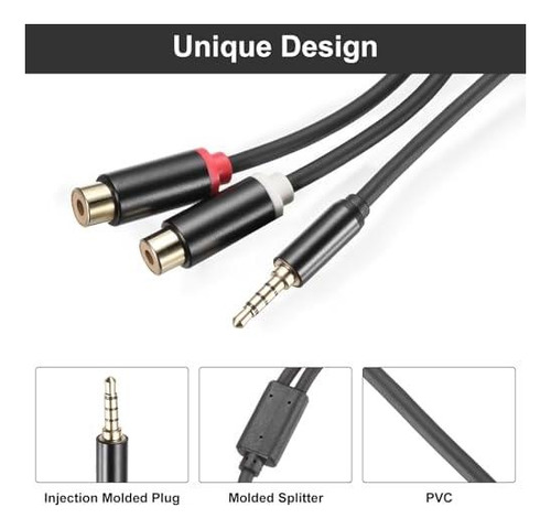 Cable Dmiotech 35 Mm A Rca, Trs De 1 Pie Masculino A Rca Y
