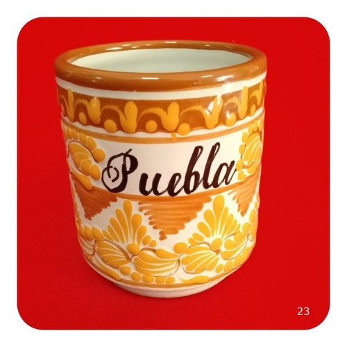 Taza De Talavera Poblana Tradicional Color Puebla 450ml  Tz