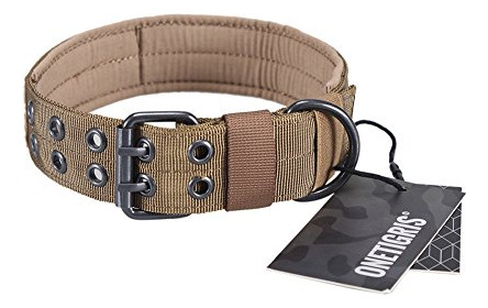 Onetigris Military Adjustable Dog Collar With Metal D Zc8n1