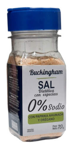 Sal Dietetica Paprika Ahumada Y Orégano X 70 Gr Buckingham