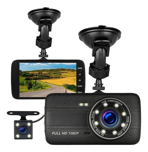 Cámara De Grabación Dvr Para Carro Doble Lente Hd 1080p