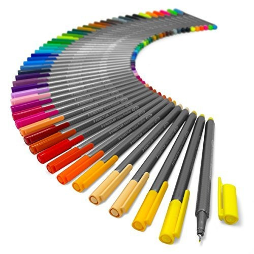 Plumas Staedtler Triplus Fineliner - Lata De Metal Regalo De