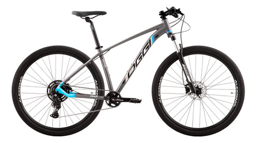 Bicicleta 29 Oggi Big Wheel 7.0 2024 Cues 9v Graf/azul/cinza Cor Grafite-azul Tamanho Do Quadro 17