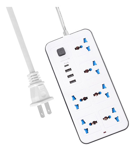 Regleta De Enchufes Con.tomas De Corriente.3 Puertos Usb