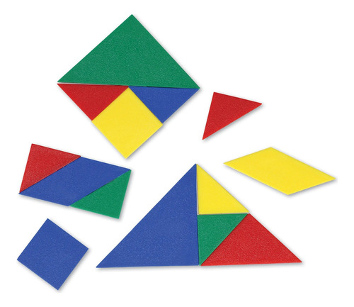 Learning Resources Set De Tangrams En 6 Colores