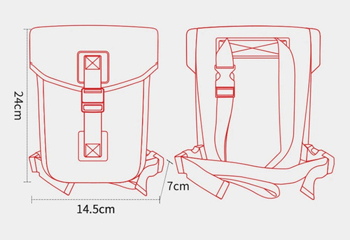 Imagen 4 de 9 de Bolsa Para Pierna Motocicleta Reflejante Mochila Impermeable