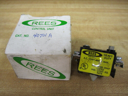 Rees 40701-a-no Contact Block 40701-a-n0 Ccy