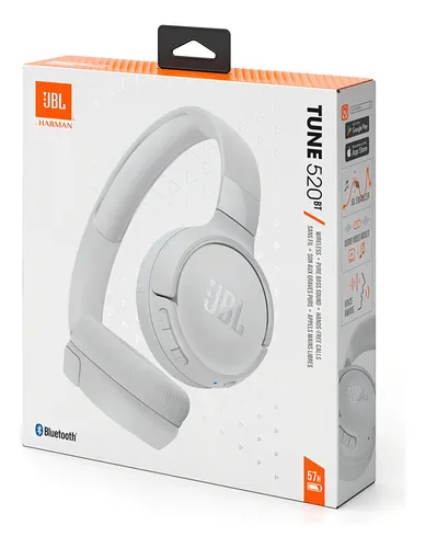Auriculares Jbl Tune Headphone en blanco y negro - Jblt520bt