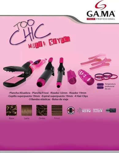 Imagen 3 de 10 de Modelador Cabello Rizador De Pelo Buclera Planchita Multiuso - Multistyler Full - Lacio Rizos Rulos Ondas Bucles -