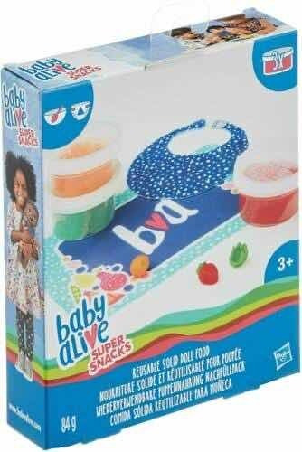 Baby Alive Super Snacks Comida Solida Reutilizable P/ Muñeca